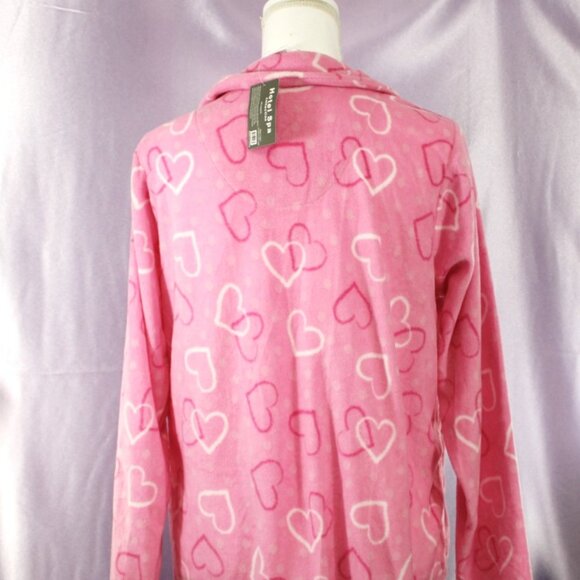Hotel Spa Collection Pink Heart Microfleece Pajama Set Women’s Size Large - Picture 3 of 6